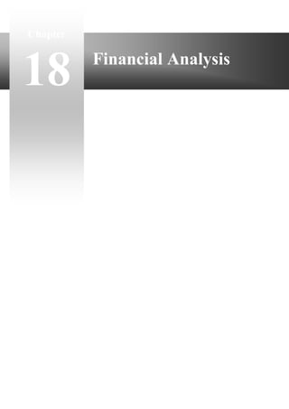 Financial Analysis
Chapter
18
 