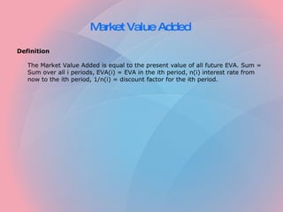 Market Value Added   ,[object Object]