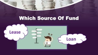 Which Source Of Fund
Loan
Lease
 