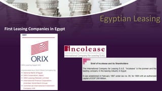 Egyptian Leasing
First Leasing Companies in Egypt
 