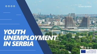 YOUTH
UNEMPLOYMENT
IN SERBIA
TEAM SERBIA
 