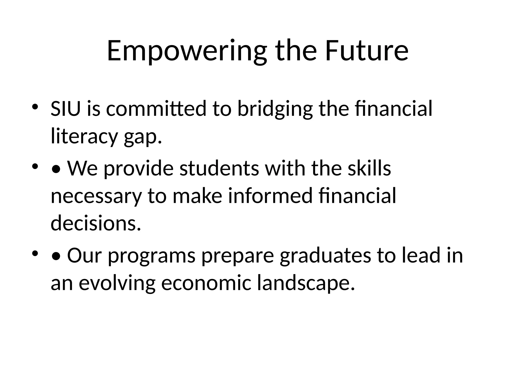 Bridging the Financial Literacy Gap: Empowering the Next Generation | PPTX