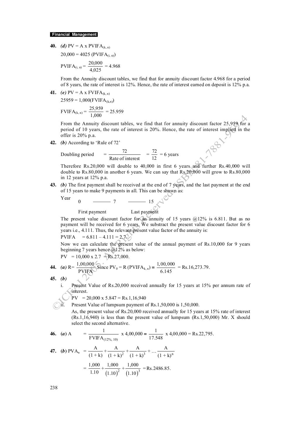 Financial management