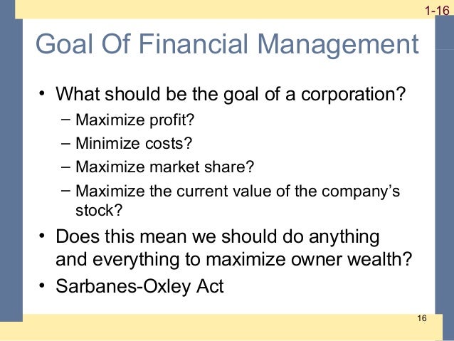 Financial management