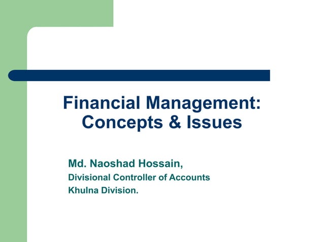 Financial Management Concepts and issues.ppt