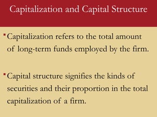 Capital structure and capital budgetings | PPT