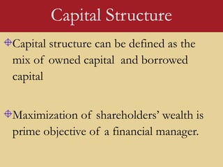 Financial MAnagement Capital Structure.ppt