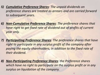 Shares and Debentures - Financial Management | PPTX