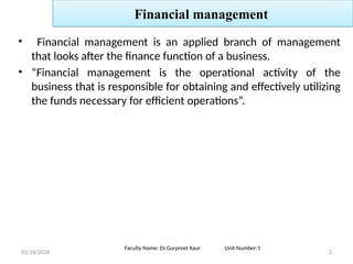 Comprehensive Overview of Financial Management and Corporate Finance ...