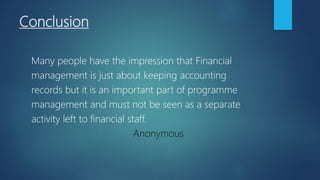 Financial management presentation | PPTX
