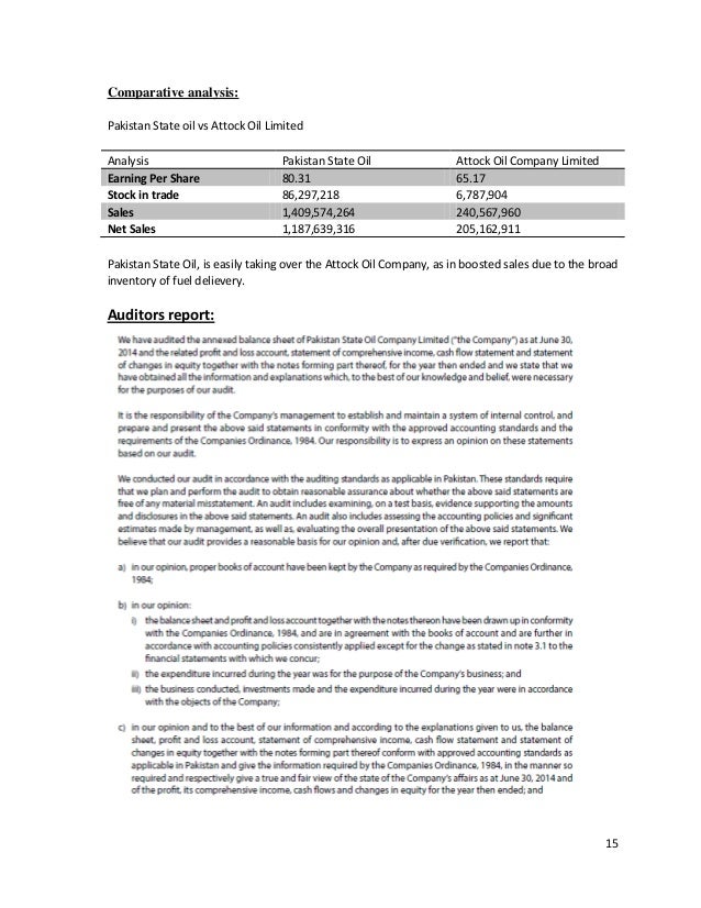 financial ratio analysis pakistan state oil essay Pakistan state oil (pso) industry and financial (ratio) analysis - free download as pdf file (pdf) or read online for free this was my analysis of financial statements assignment. financial ratio analysis pakistan state oil essay Pakistan state oil (pso) industry and financial (ratio) analysis - free download as pdf file (pdf) or read online for free this was my analysis of financial statements assignment.