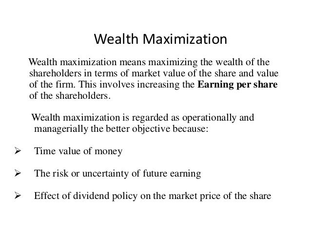 20+ Definition Of Wealth Maximization In Financial Management Background