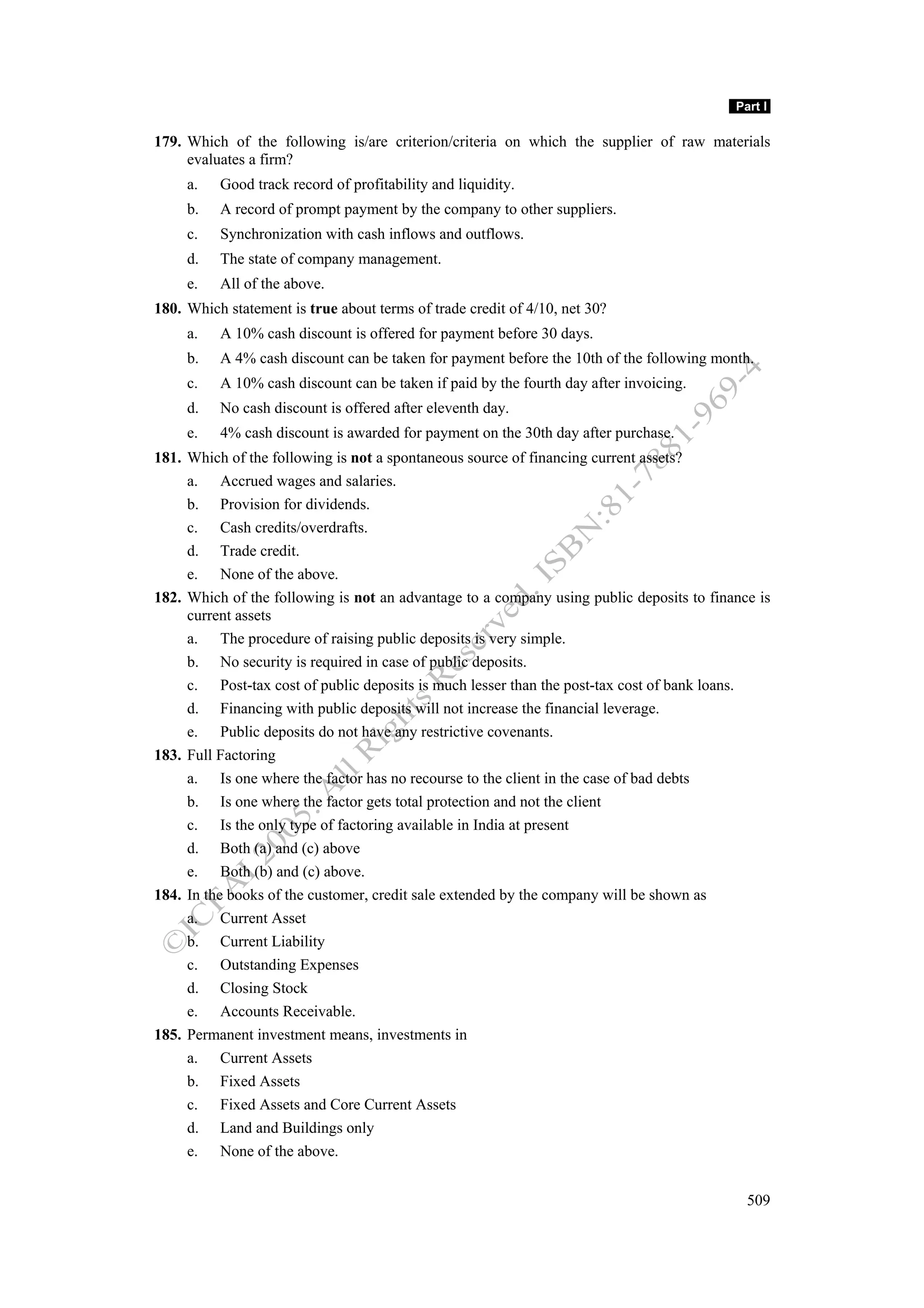 Financial management work book