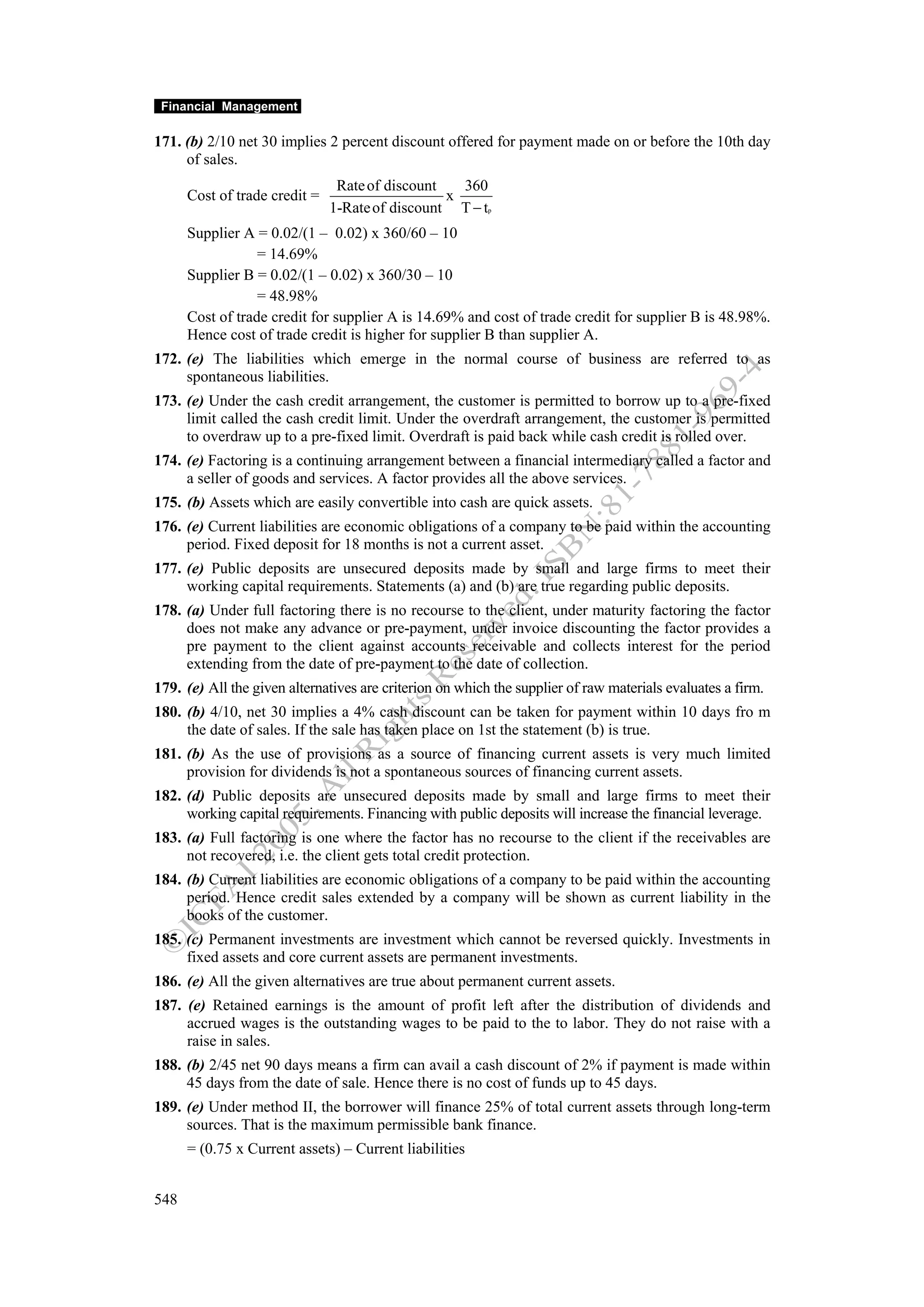 Financial management work book