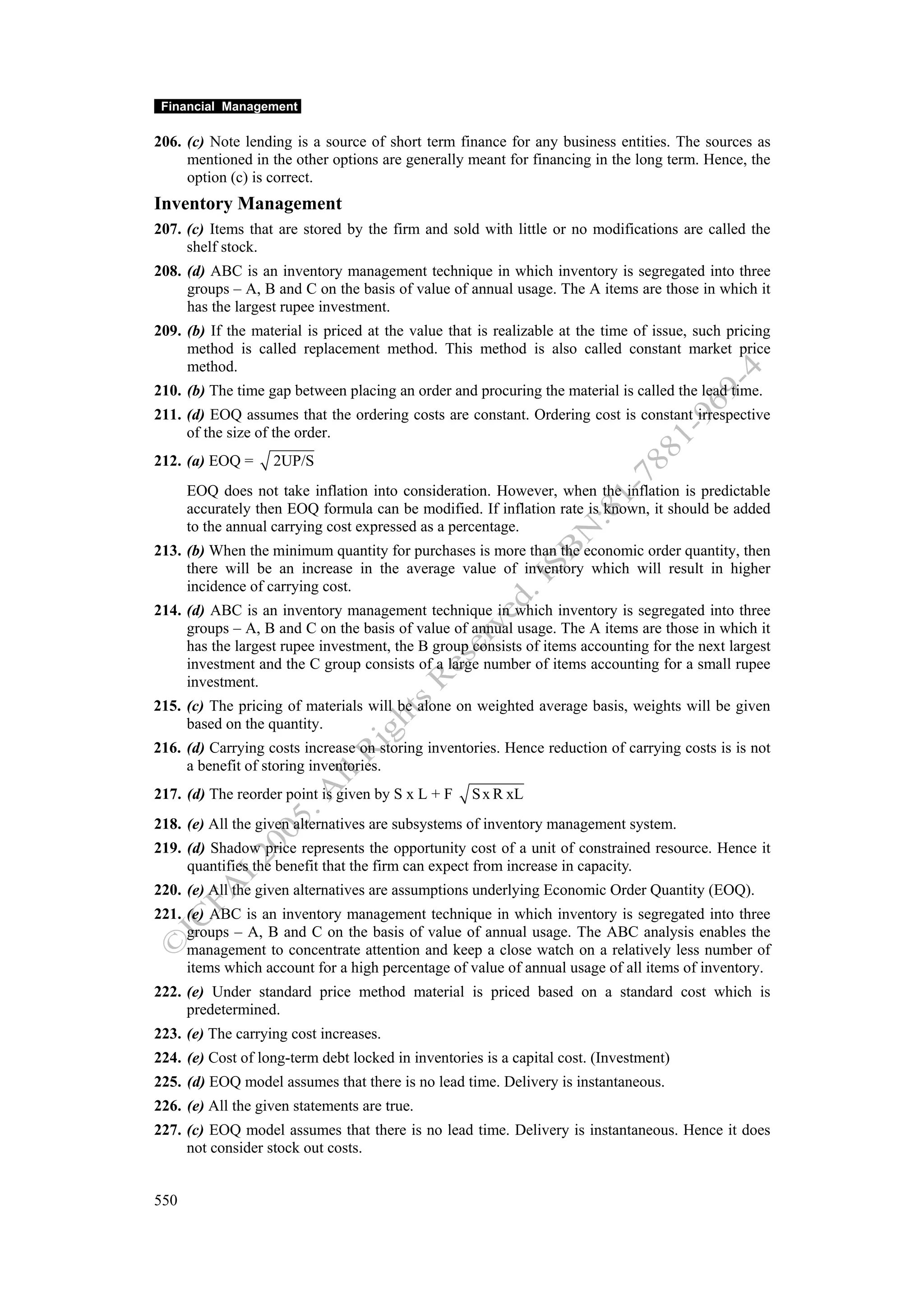 Financial management work book