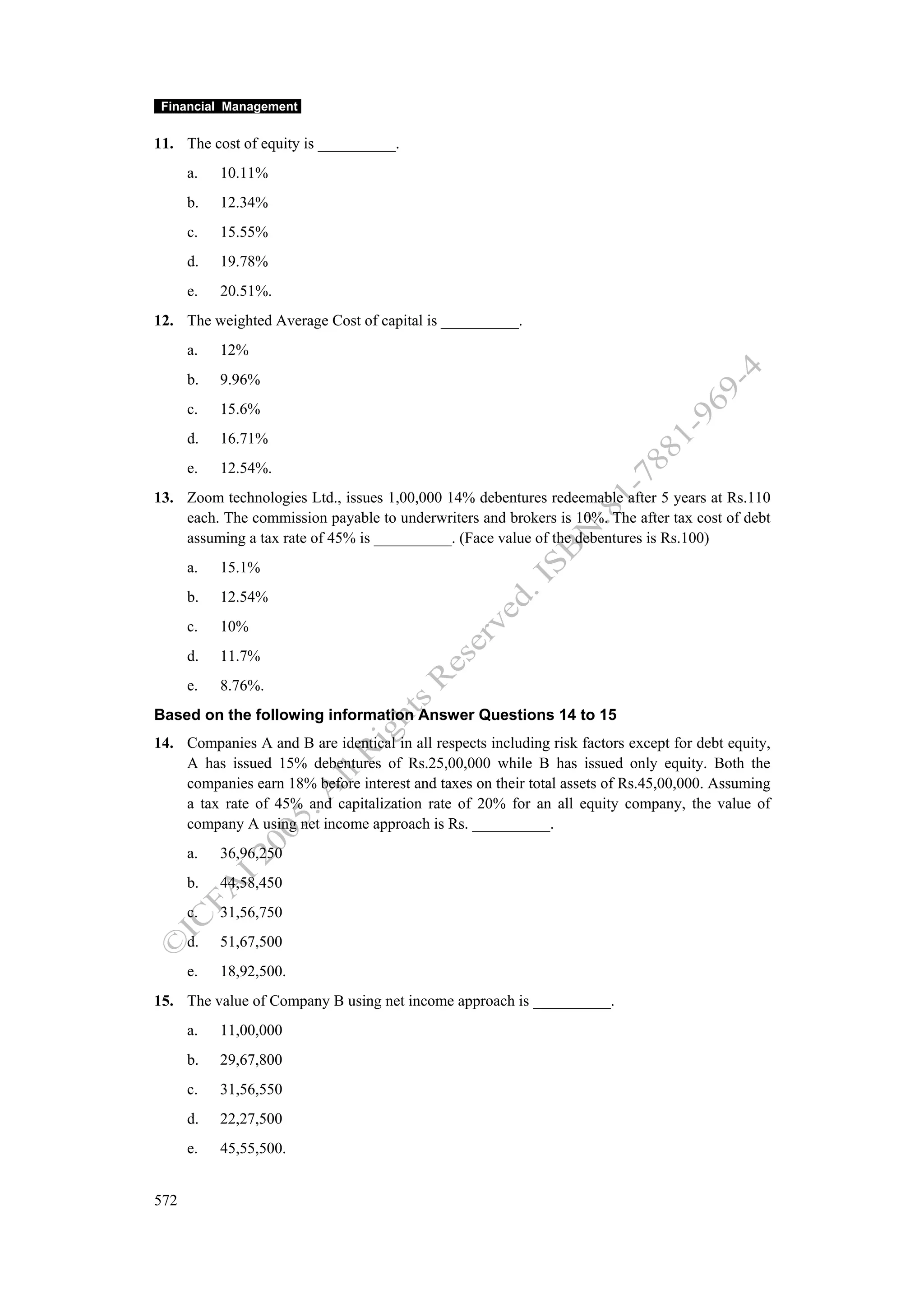 Financial management work book