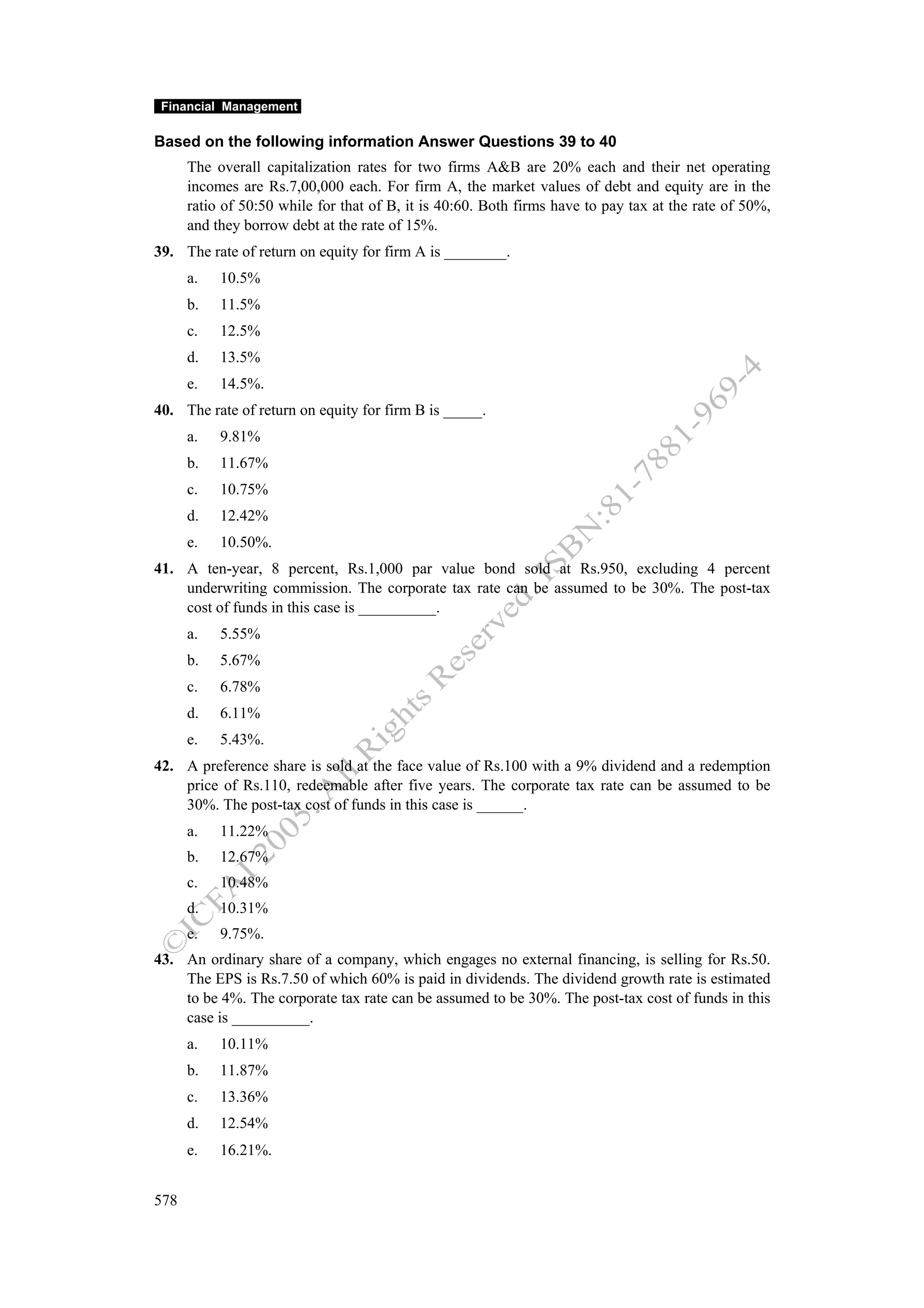 Financial management work book