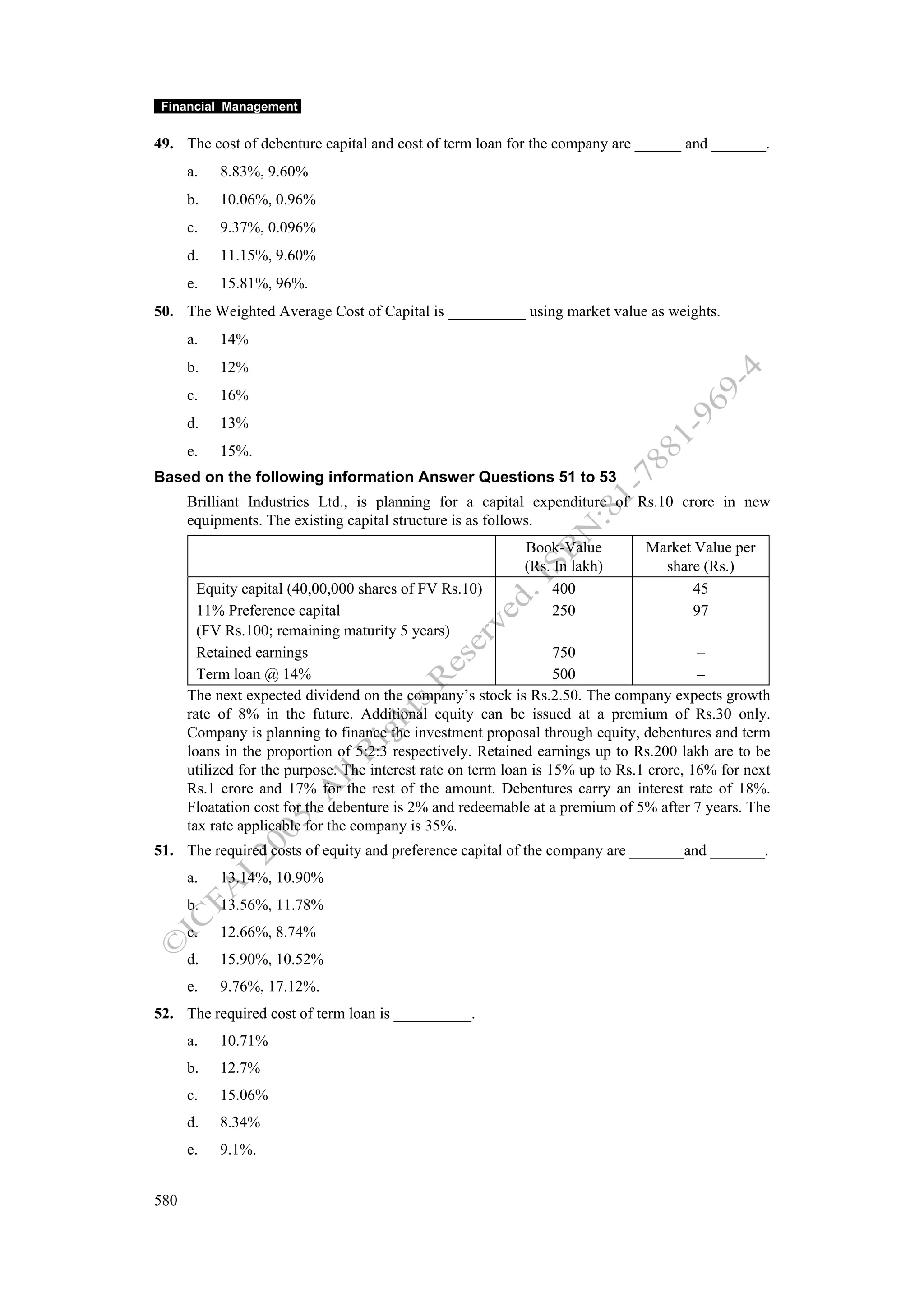 Financial management work book