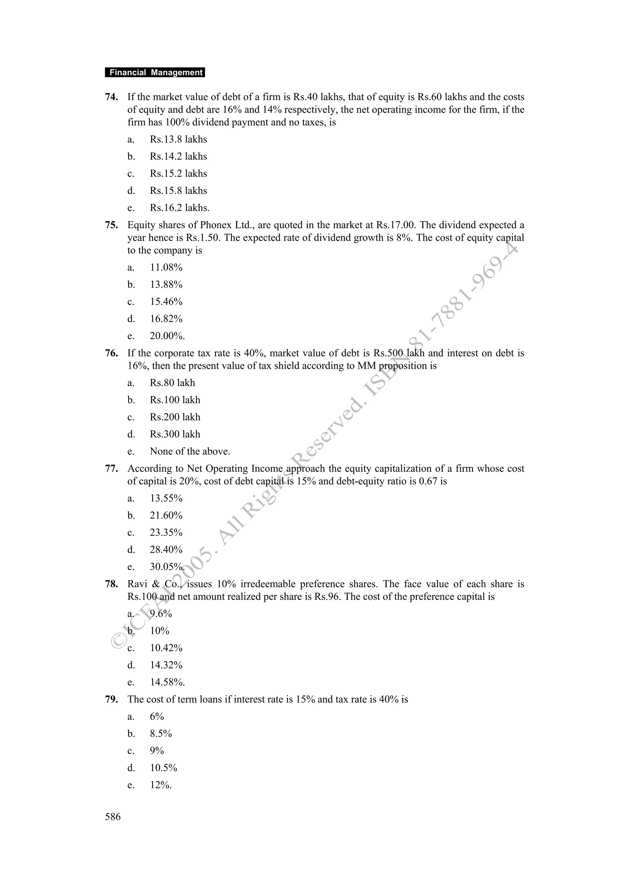 Financial management work book