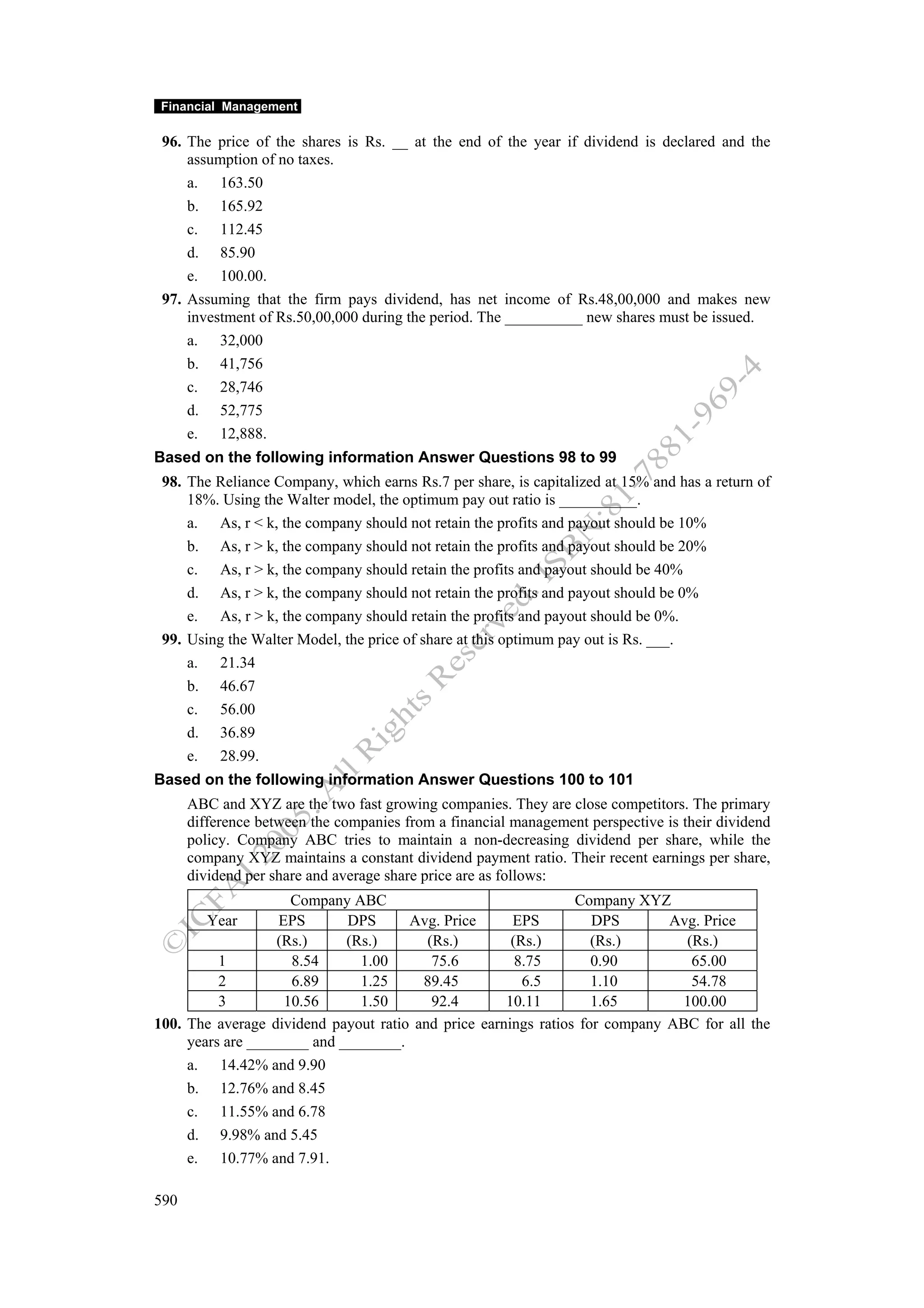 Financial management work book