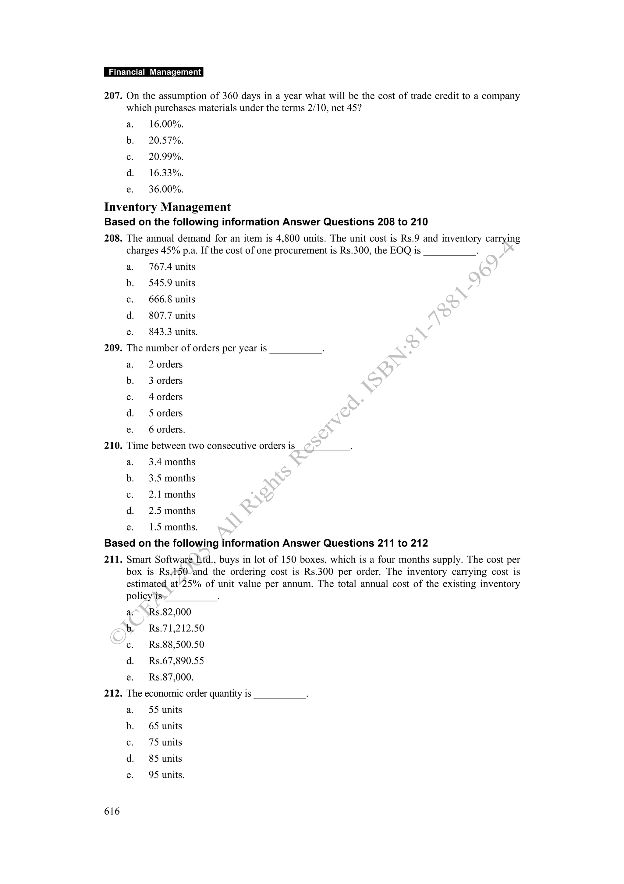 Financial management work book