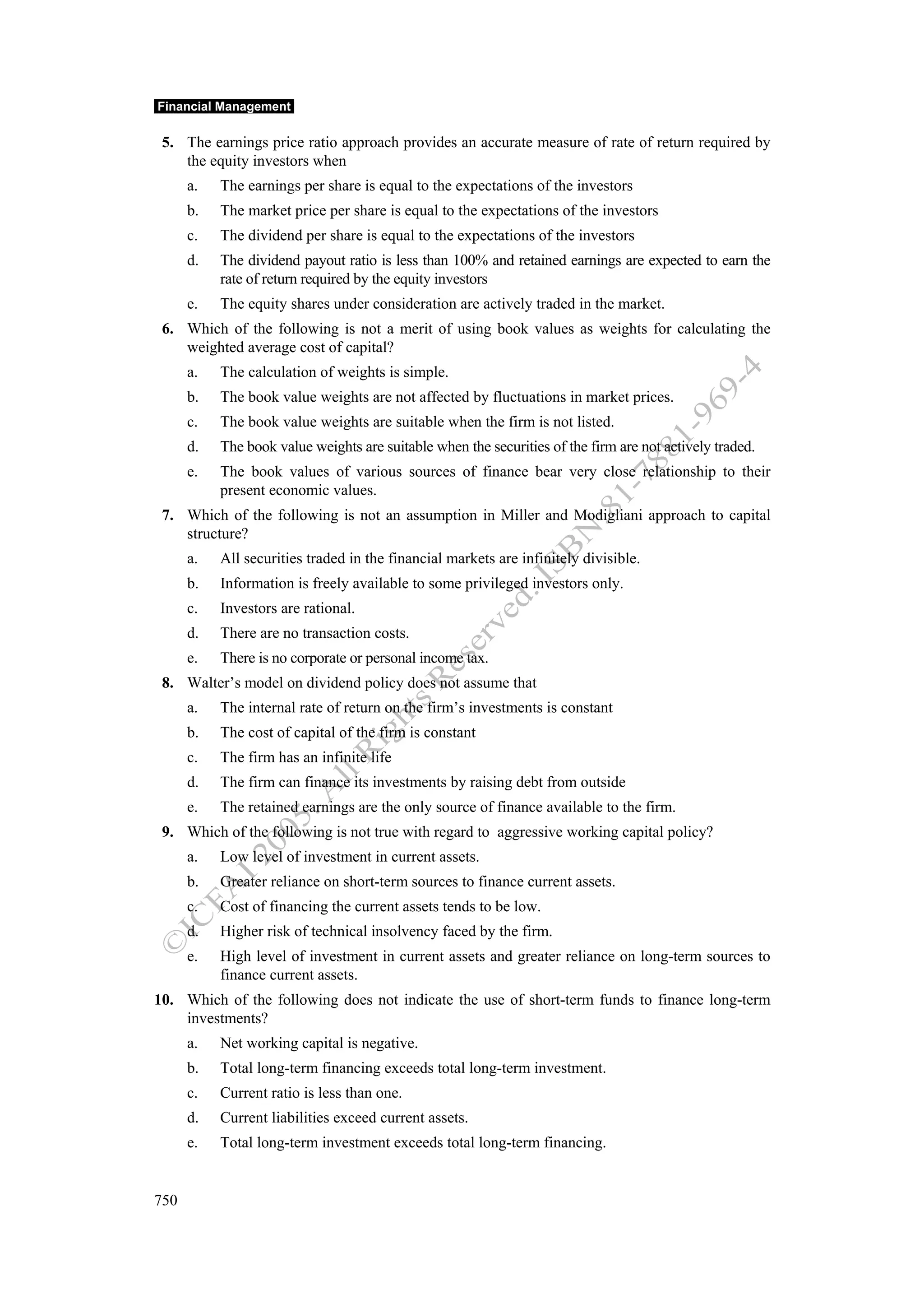 Financial management work book