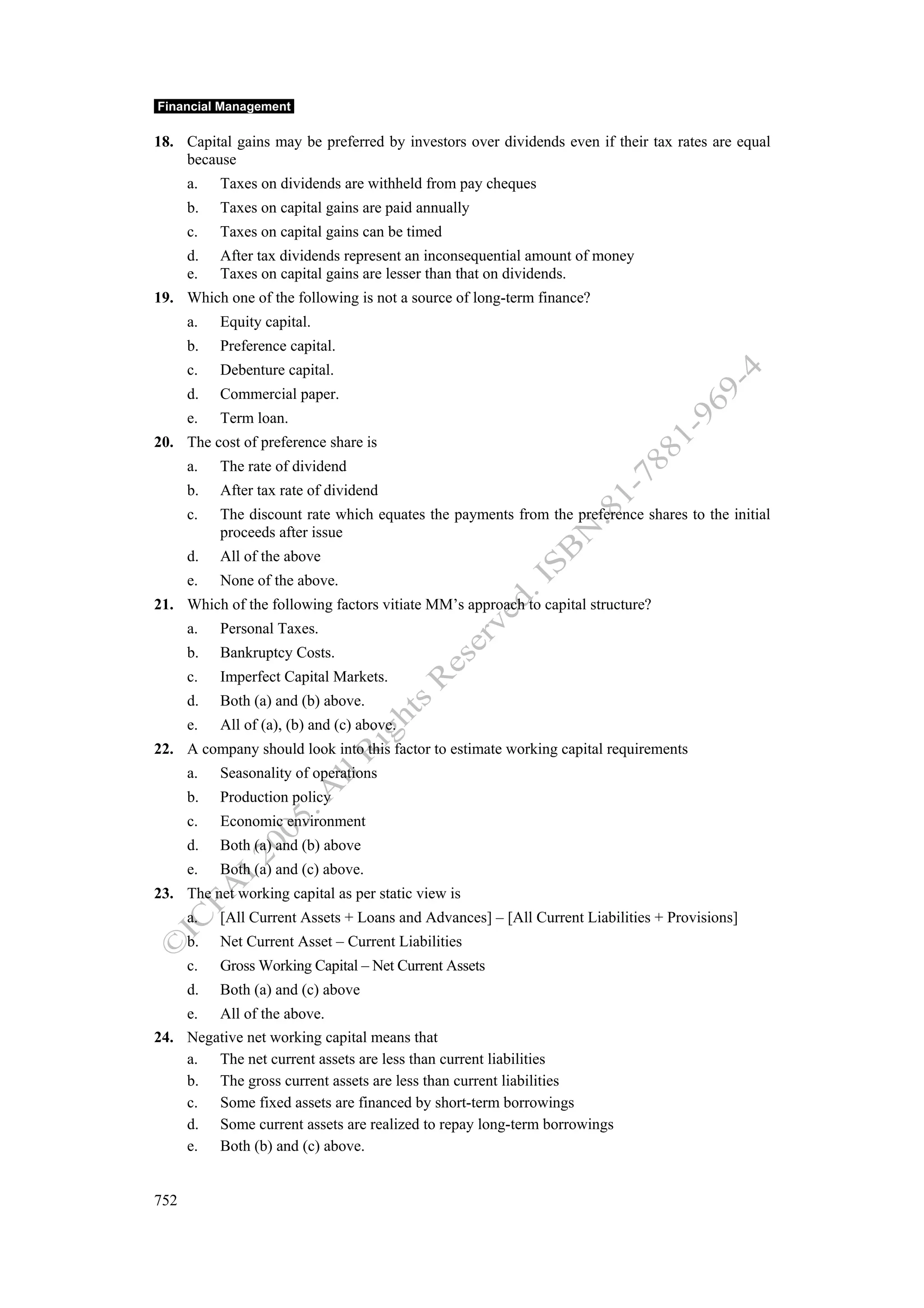 Financial management work book