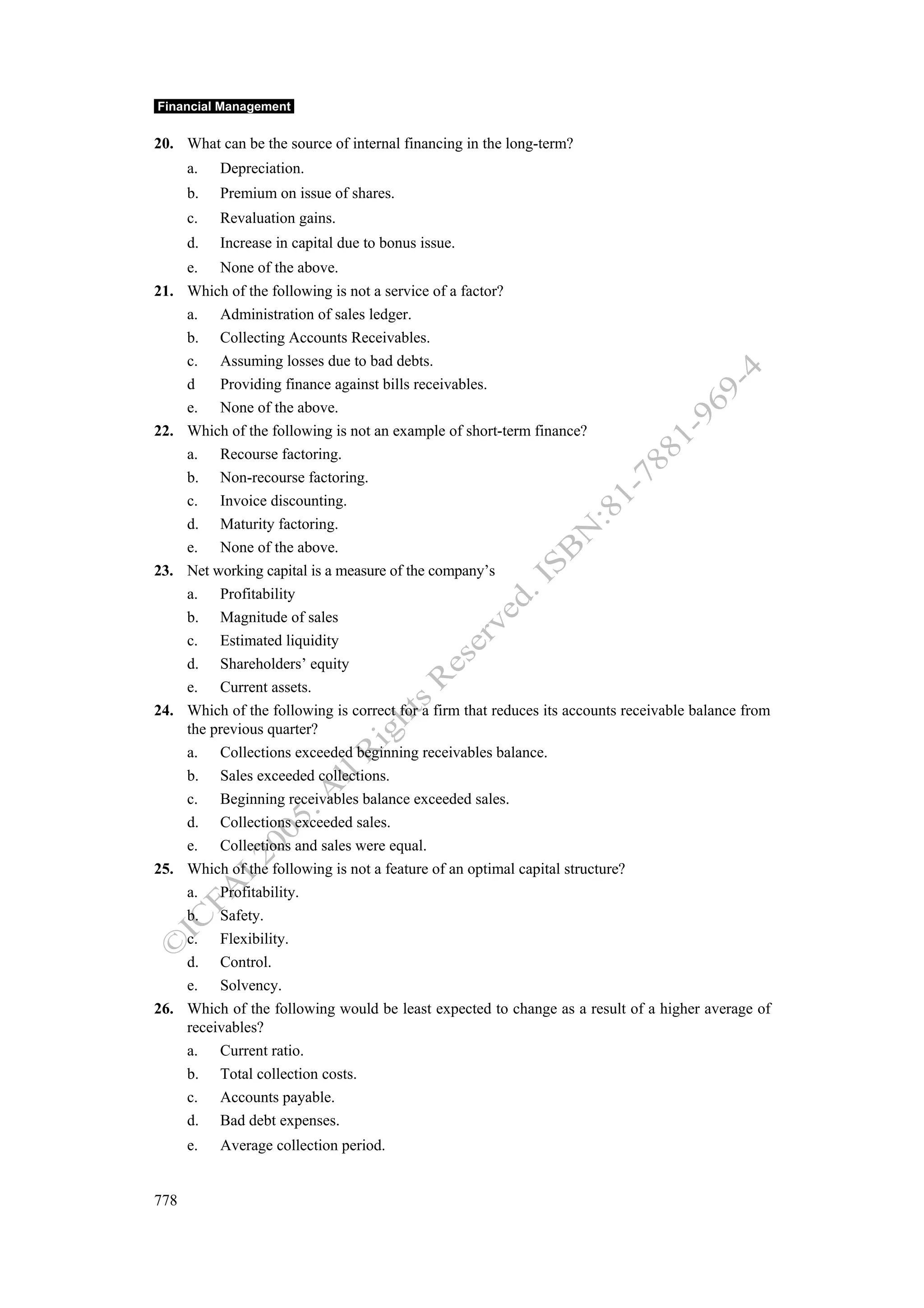 Financial management work book