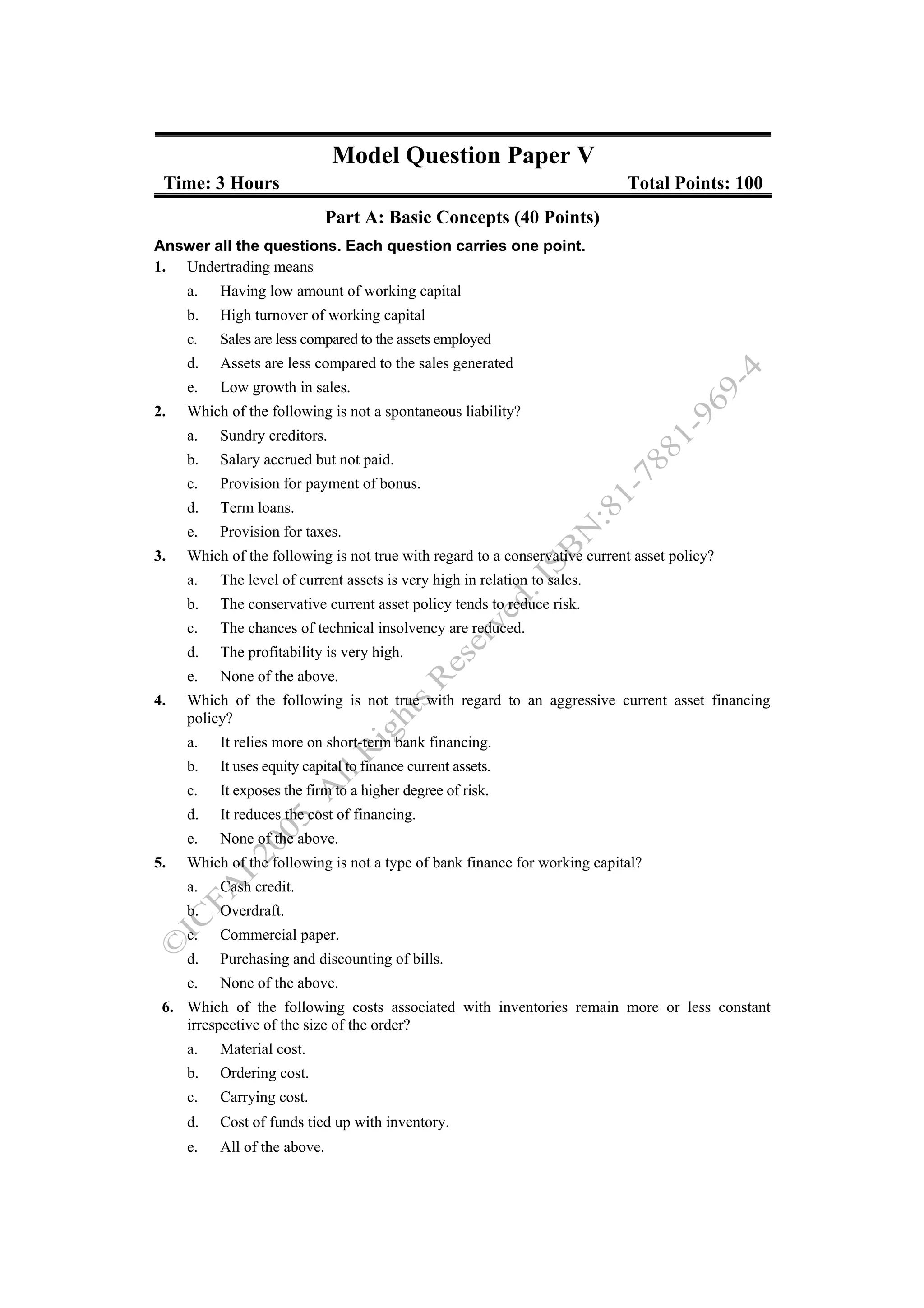 Financial management work book