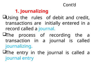 Journalising Rules Comprehensive Guide to the Accounting Cycle and Transaction Processing ...