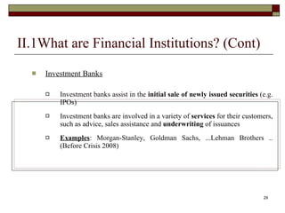 Financial market and institutions | PPT