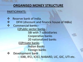 Money Structure Financial markets | PPTX