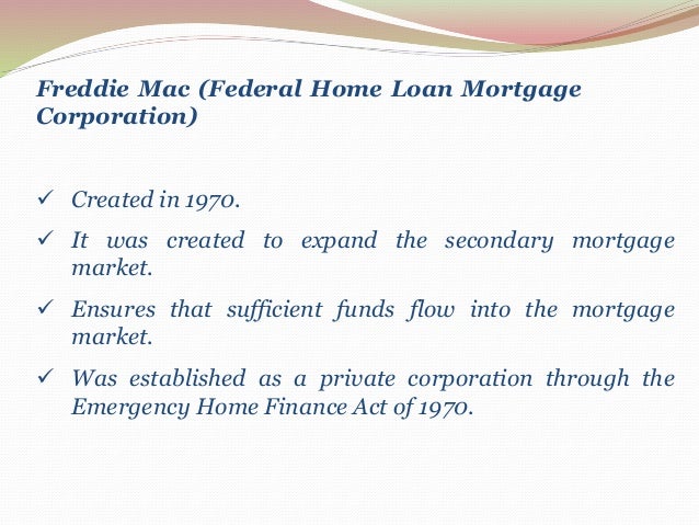 Mortgage Markets (Financial markets & institution) Mortgage Markets (Financial markets & institution)