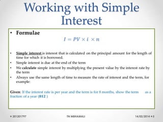 Financial mathematics for Grade: 10, 11 and 12 | PPTX