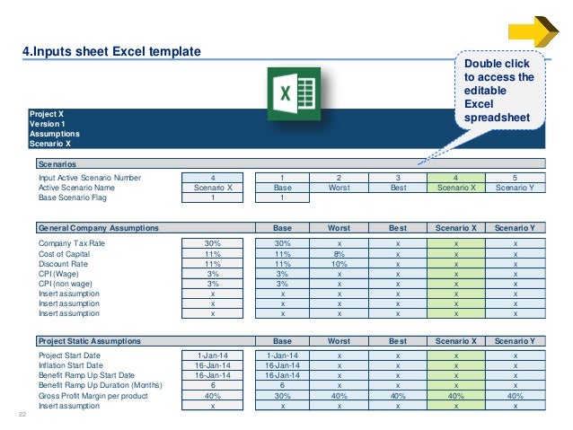 financial model excel template