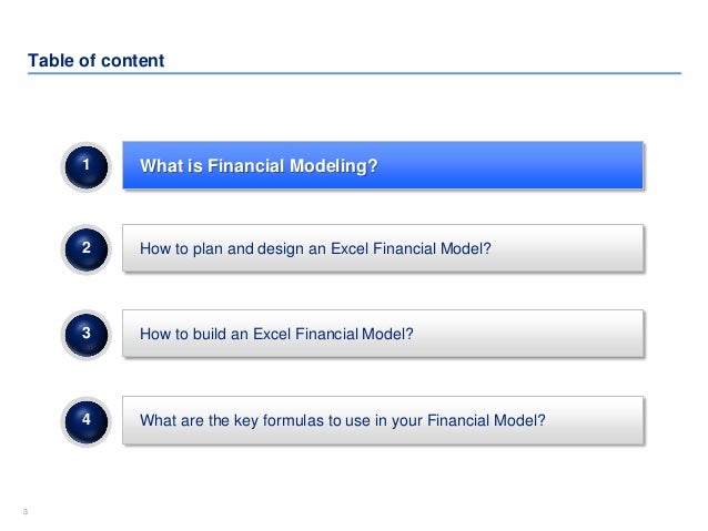 financial modelling course