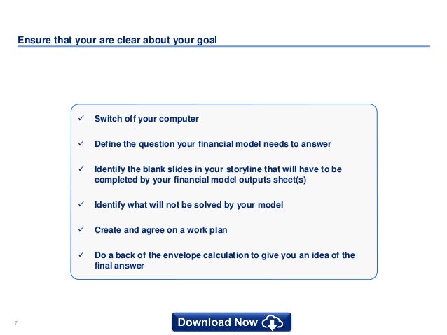 financial modelling course including an excel financial model template