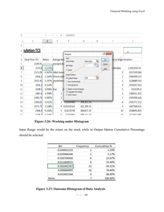 Financial Modeling using Excel
P a g e | 102
Figure 3.26: Working under Histogram
Input Range would be the return on the s...