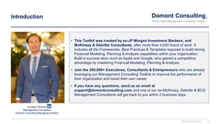 Financial Modeling, Planning & Analysis Toolkit and Templates | PPTX
