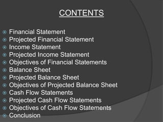 Using Projected Financial Statements Projected Financial StatemenT | PPTX