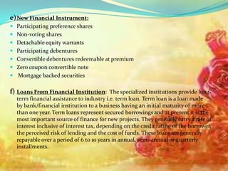 Warrants Financial Instruments Financial needs & sources of finance of a part 1 | PPTX