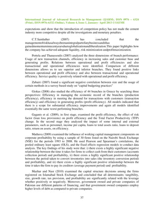 Financial performance efficiency of select cement companies in tamil ...