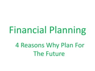 Financial Planning