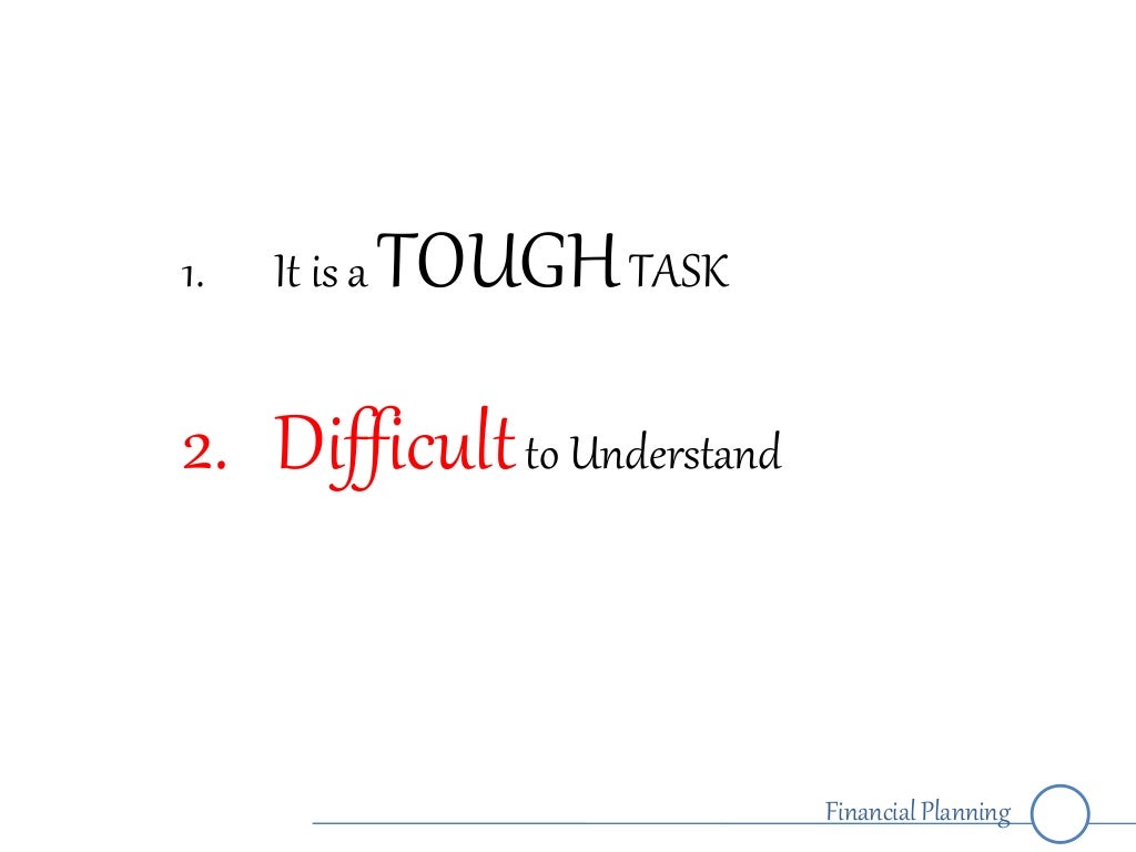 Financial planning Do it Yourself