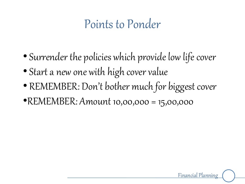 Financial planning Do it Yourself