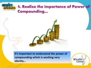 It’s important to understand the power of
compounding which is working very
silently…
 