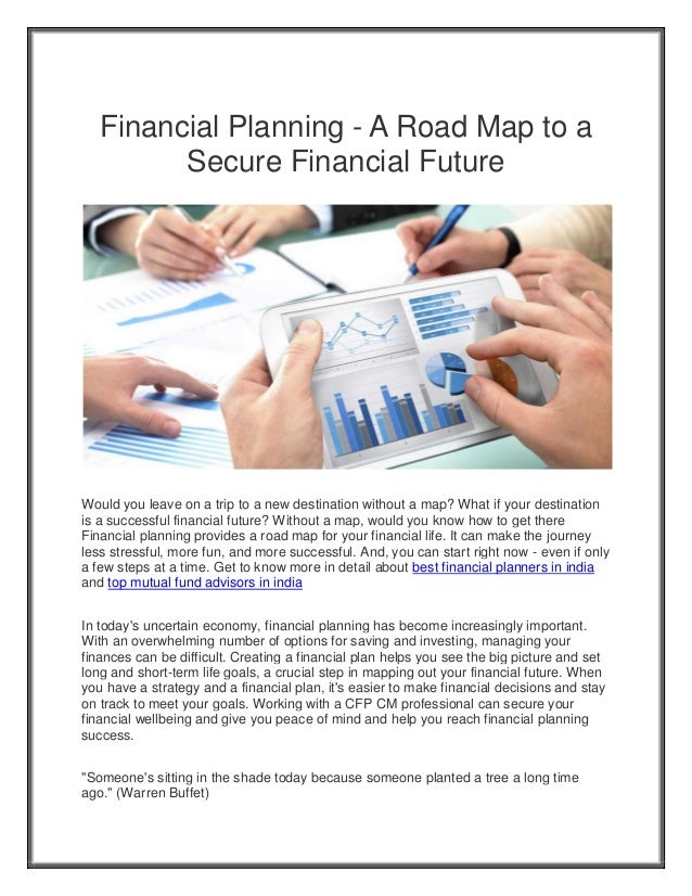 financial planning a road map to a secure financial future