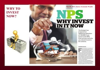 WHY TO
INVEST
NOW?
Mar 09, 2015 | Source: Economic Wealth
 