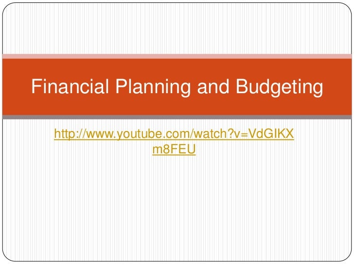 Financial planning and budgeting
