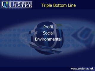Triple Bottom Line Profit Social Environmental 